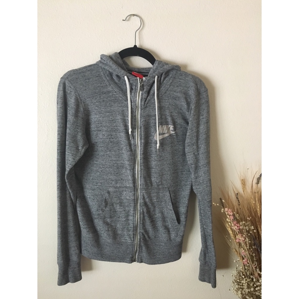 Gray Nike hoodie